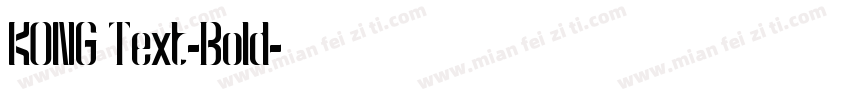 KONG Text-Bold字体转换
